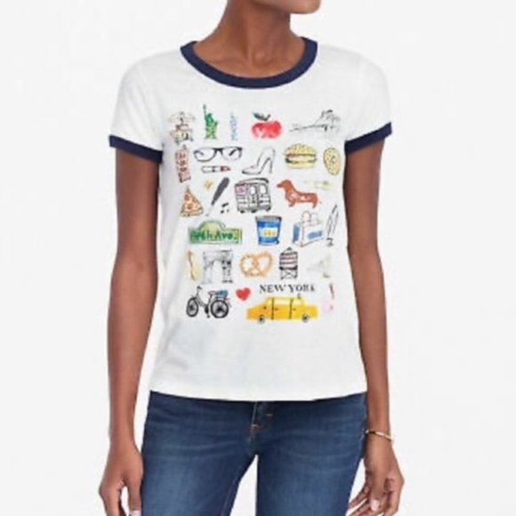 J.Crew New York Collector Tee Sz Small - Picture 2 of 5